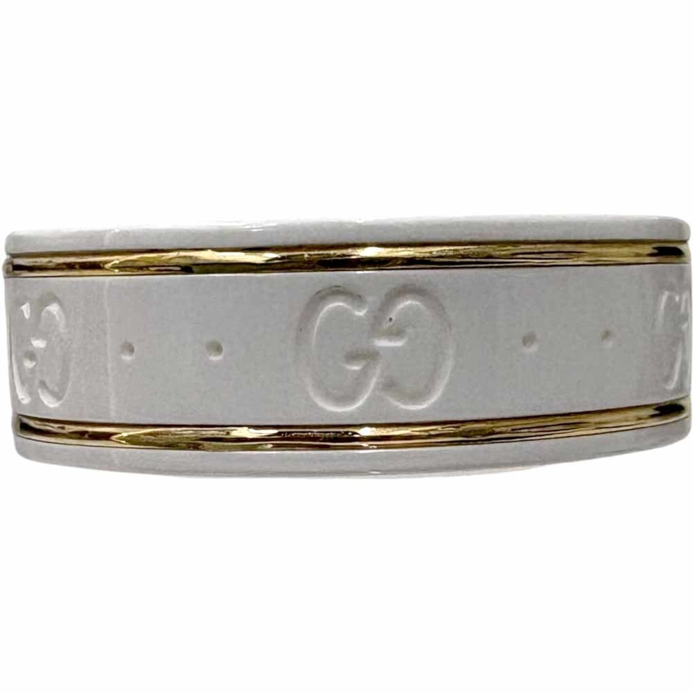 Gucci Powder Zirconia White Icon Yellow Ring - Picture 2 of 9